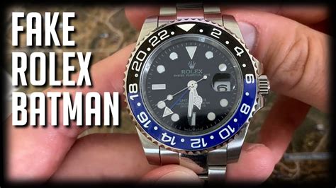 rolex batman original vs fake